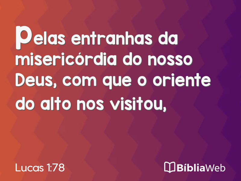 Lucas 1:78 em imagem para compartilhar