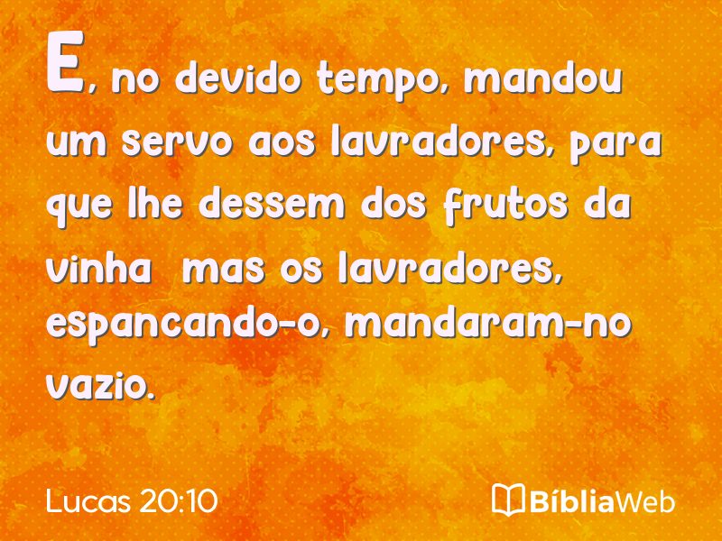 Lucas 20:10 em imagem para compartilhar