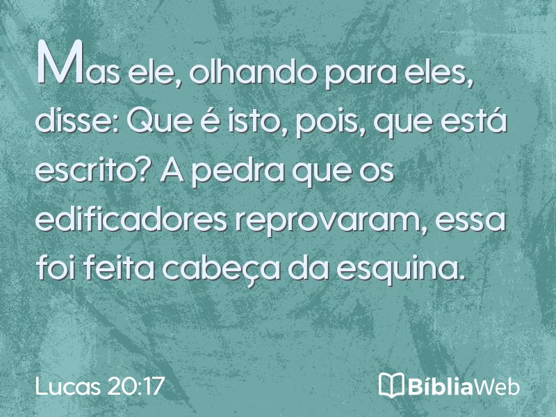 Lucas 20:17 em imagem para compartilhar