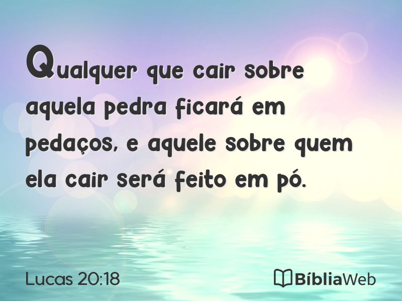 Lucas 20:18 em imagem para compartilhar