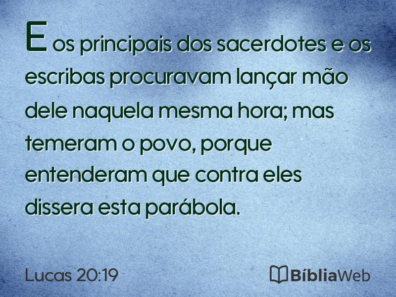 Lucas 20:19 em imagem para compartilhar