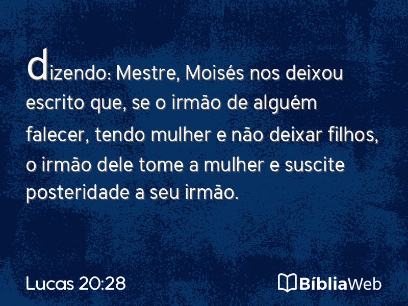 Lucas 20:28 em imagem para compartilhar