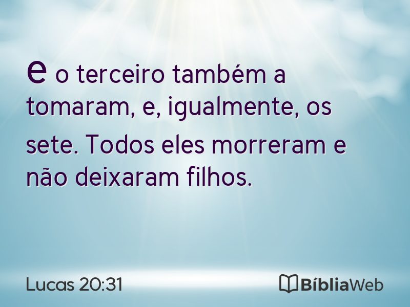 Lucas 20:31 em imagem para compartilhar
