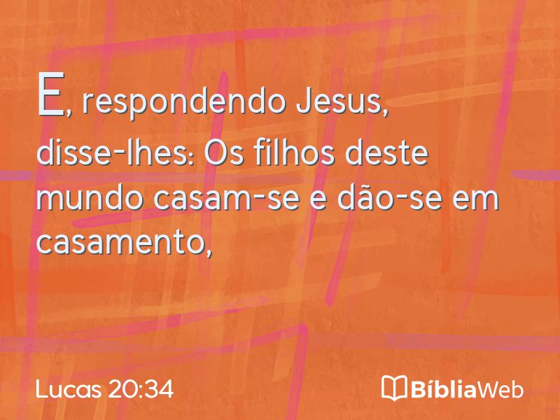 Lucas 20:34 em imagem para compartilhar