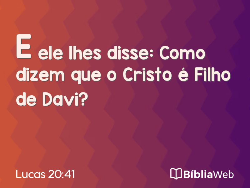 Lucas 20:41 em imagem para compartilhar