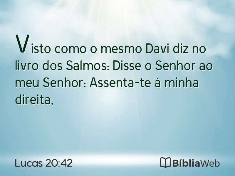 Lucas 20:42 em imagem para compartilhar