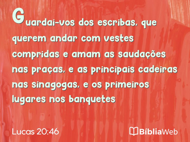 Lucas 20:46 em imagem para compartilhar