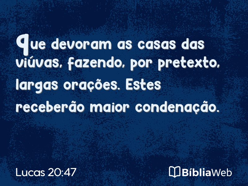 Lucas 20:47 em imagem para compartilhar