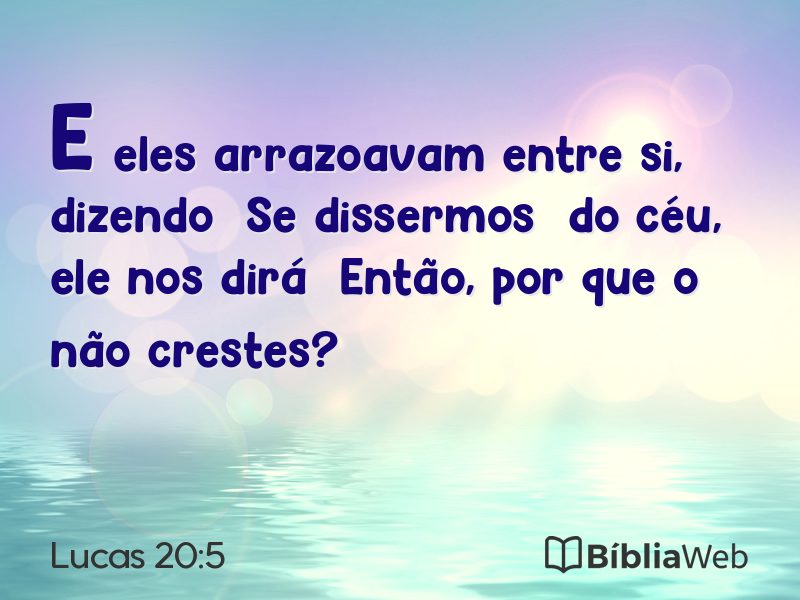 Lucas 20:5 em imagem para compartilhar