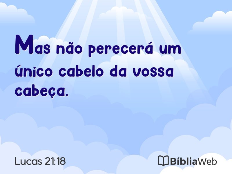 Lucas 21:18 em imagem para compartilhar