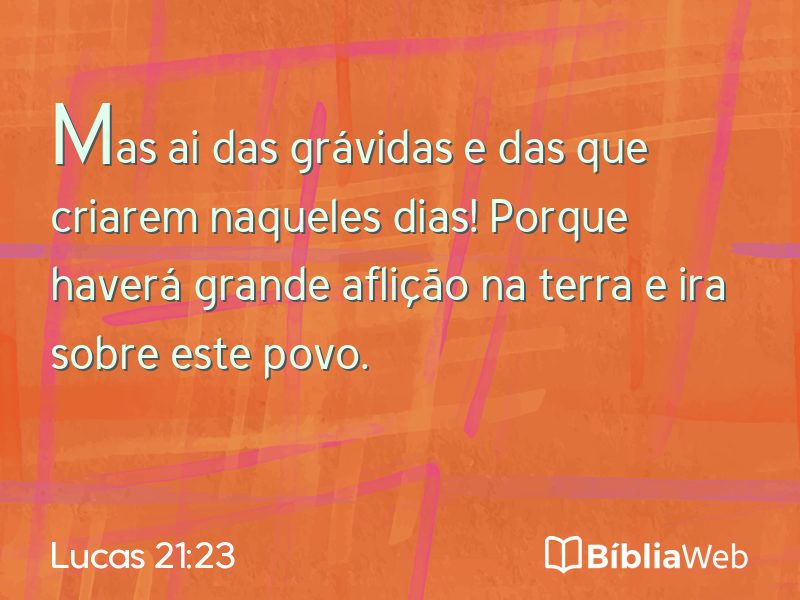 Lucas 21:23 em imagem para compartilhar