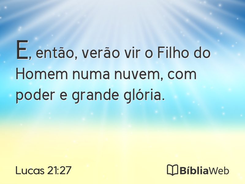 Lucas 21:27 em imagem para compartilhar