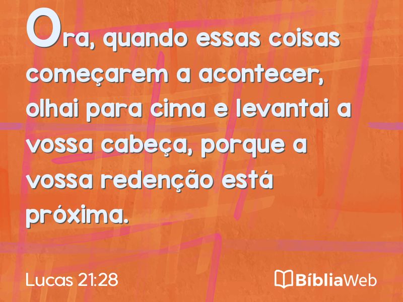 Lucas 21:28 em imagem para compartilhar