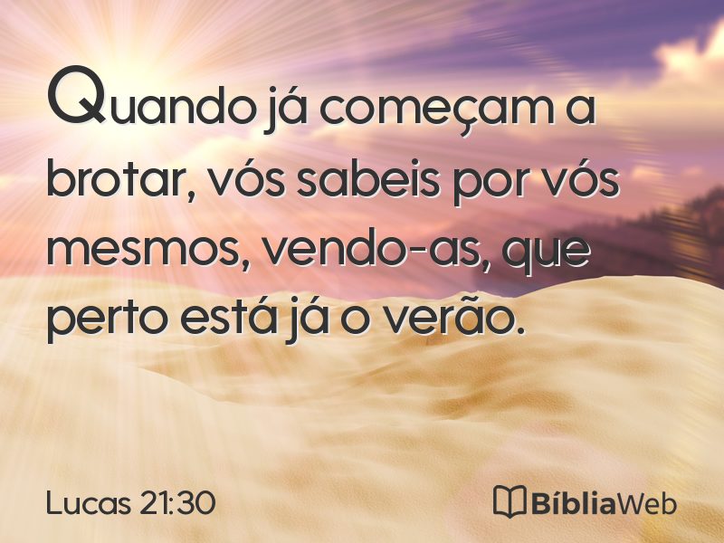 Lucas 21:30 em imagem para compartilhar