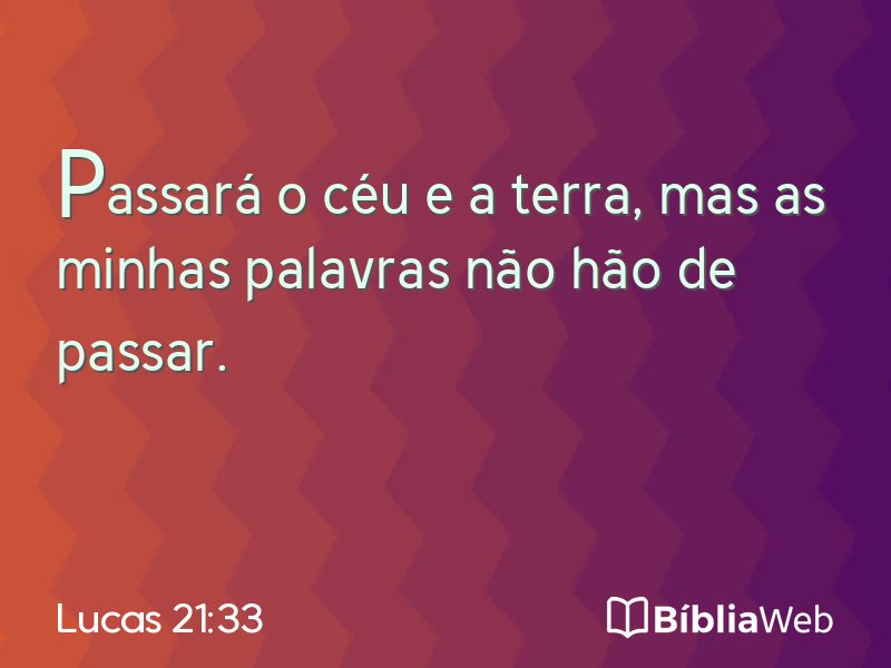 Lucas 21:33 em imagem para compartilhar