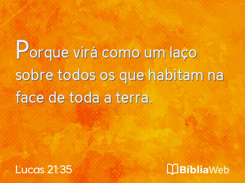 Lucas 21:35 em imagem para compartilhar