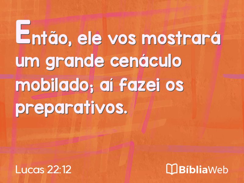 Lucas 22:12 em imagem para compartilhar