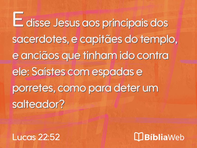 Lucas 22:52 em imagem para compartilhar