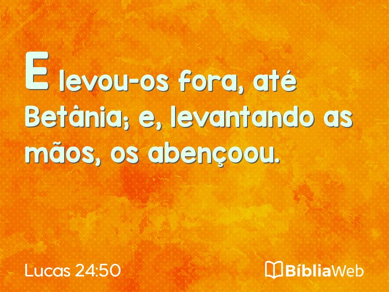 Lucas 24:50 em imagem para compartilhar