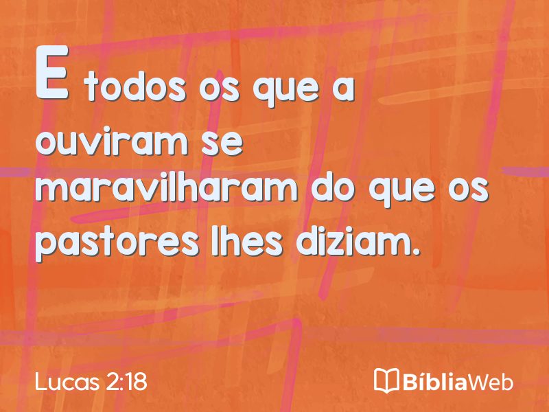 Lucas 2:18 em imagem para compartilhar