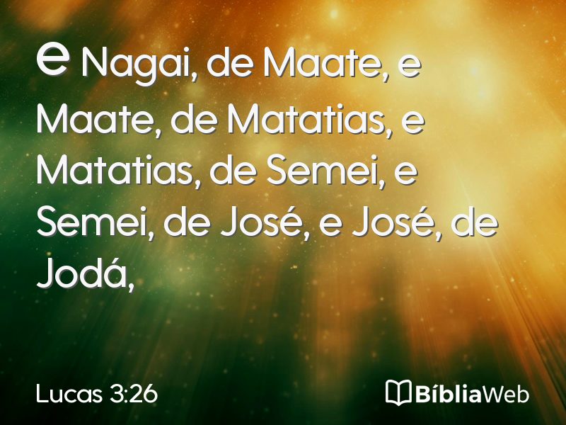 Lucas 3:26 em imagem para compartilhar