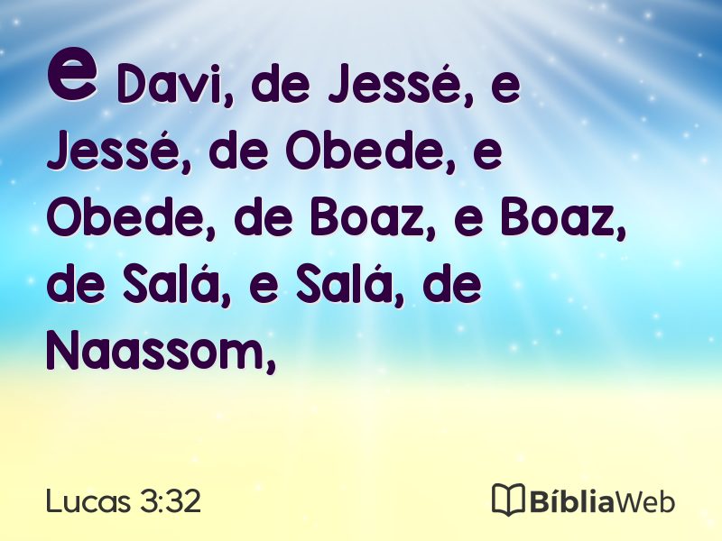 Lucas 3:32 em imagem para compartilhar