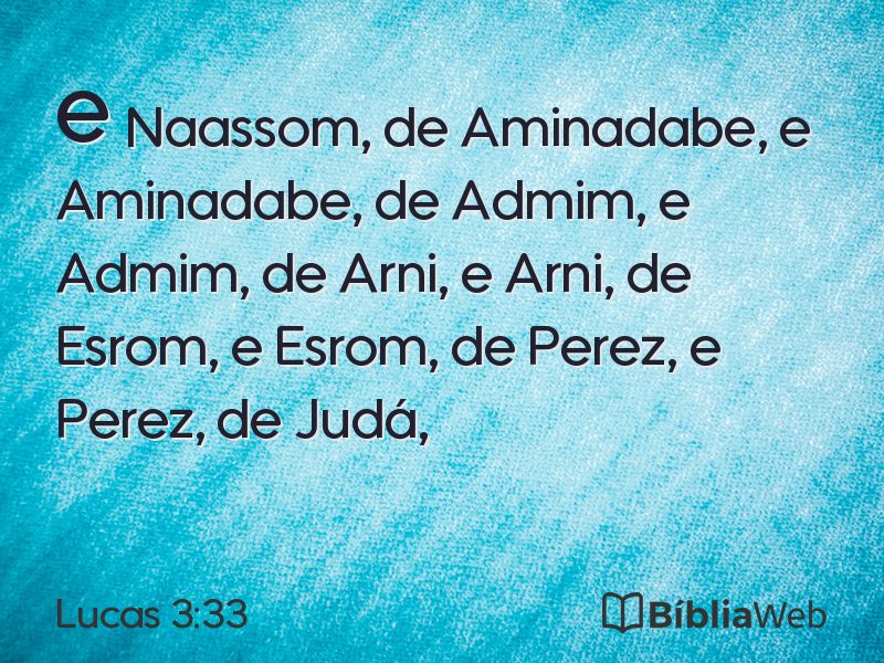 Lucas 3:33 em imagem para compartilhar