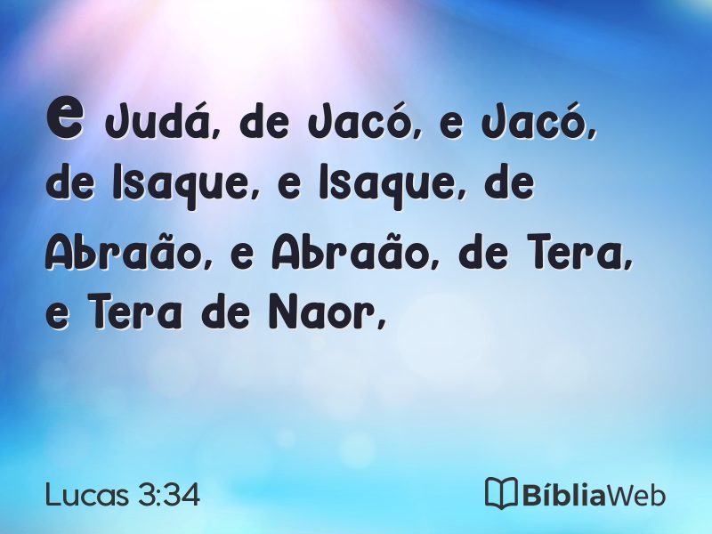 Lucas 3:34 em imagem para compartilhar