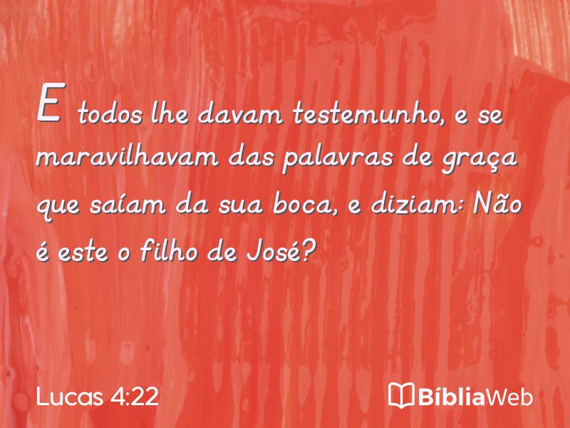 Lucas 4:22 em imagem para compartilhar