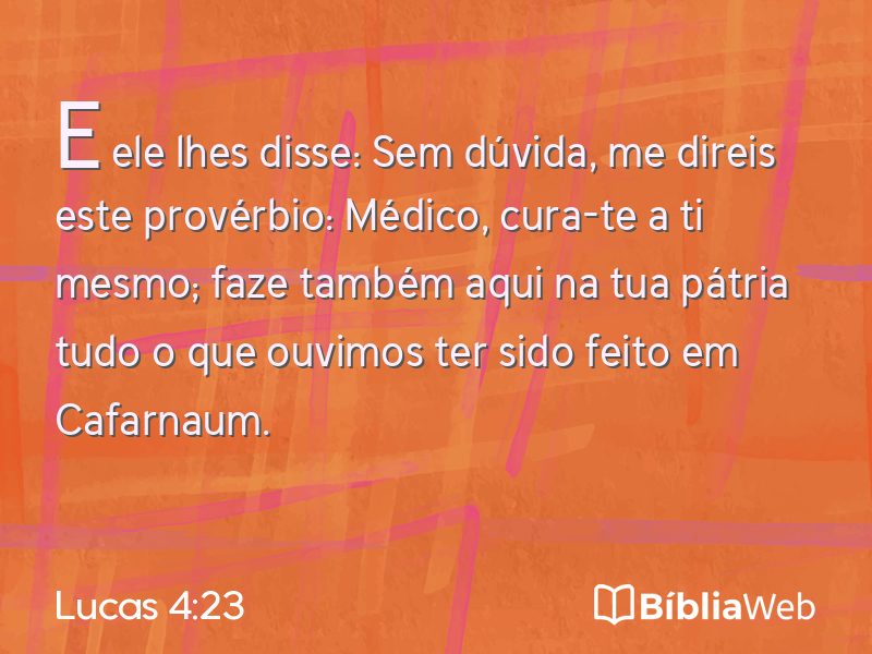 Lucas 4:23 em imagem para compartilhar