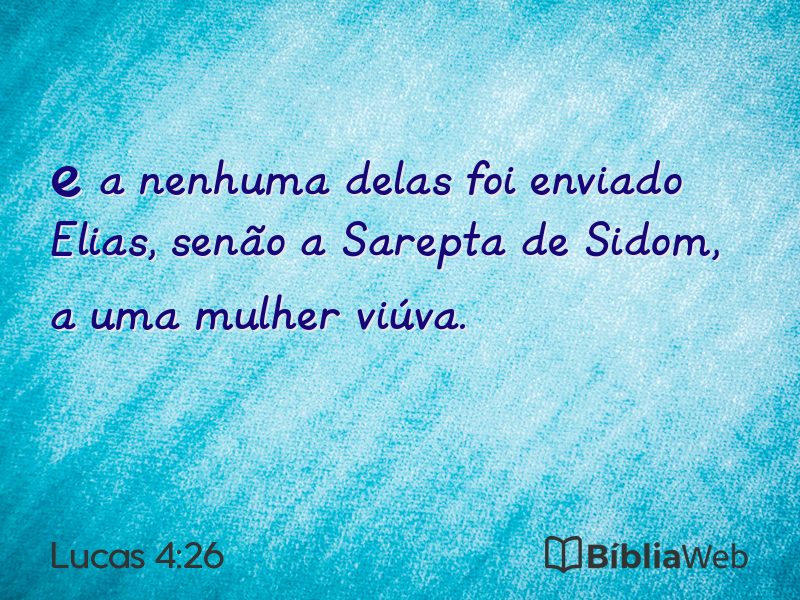 Lucas 4:26 em imagem para compartilhar