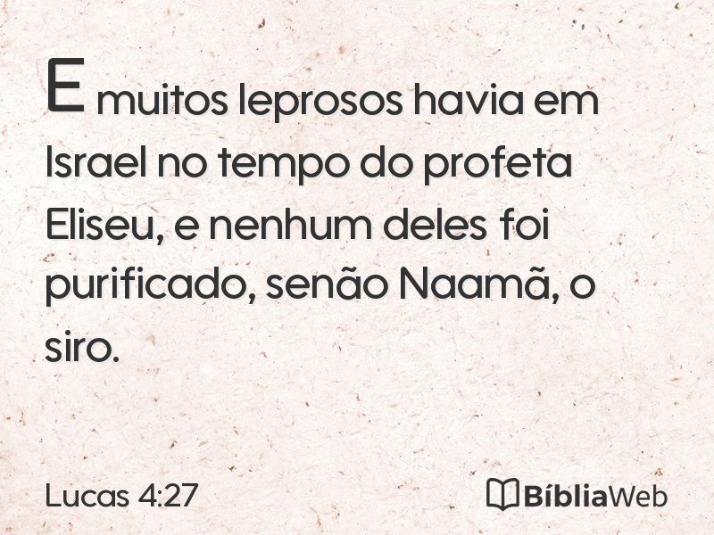 Lucas 4:27 em imagem para compartilhar