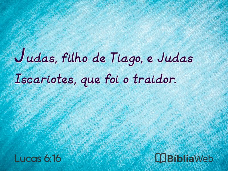 Lucas 6:16 em imagem para compartilhar