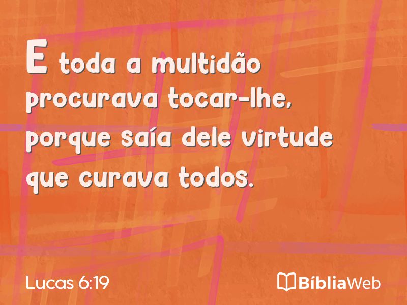 Lucas 6:19 em imagem para compartilhar