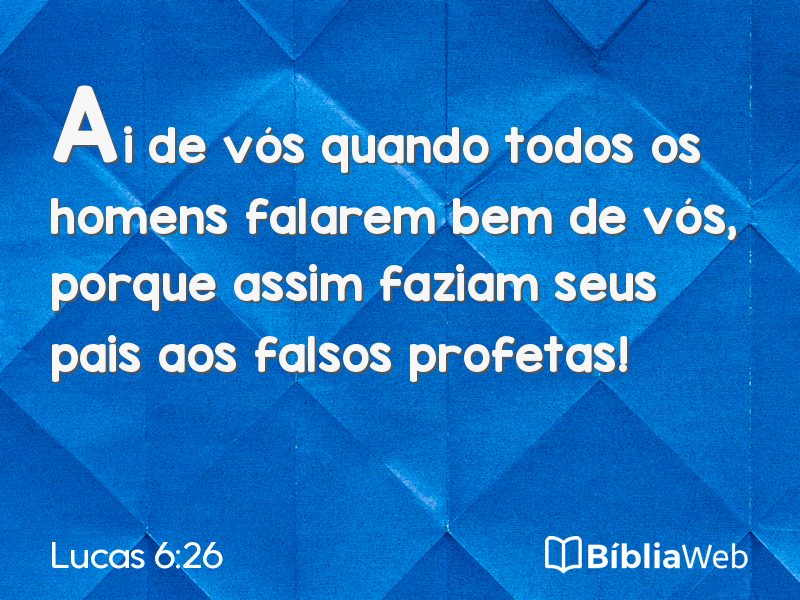 Lucas 6:26 em imagem para compartilhar