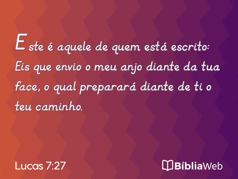 Lucas 7:27 em imagem para compartilhar