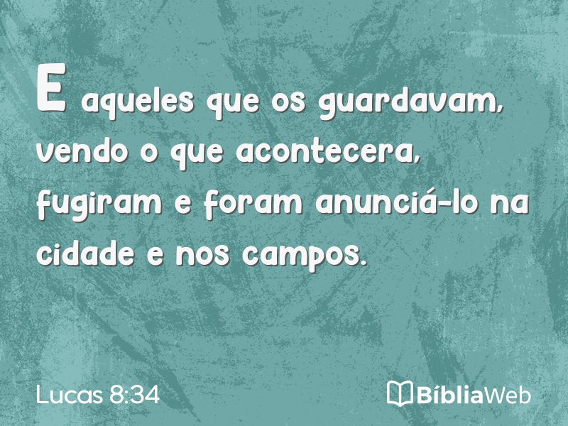 Lucas 8:34 em imagem para compartilhar