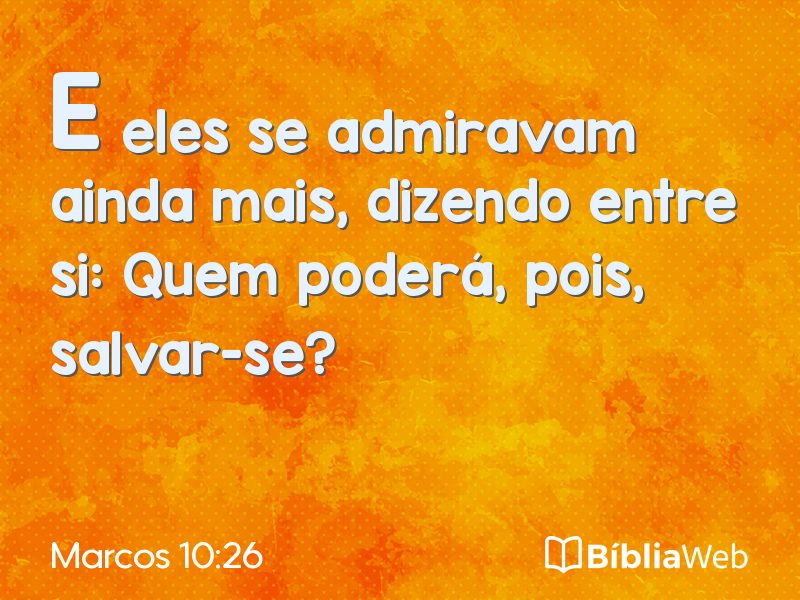 Marcos 10:26 em imagem para compartilhar