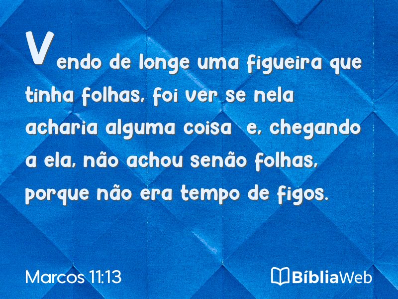 Marcos 11:13 em imagem para compartilhar