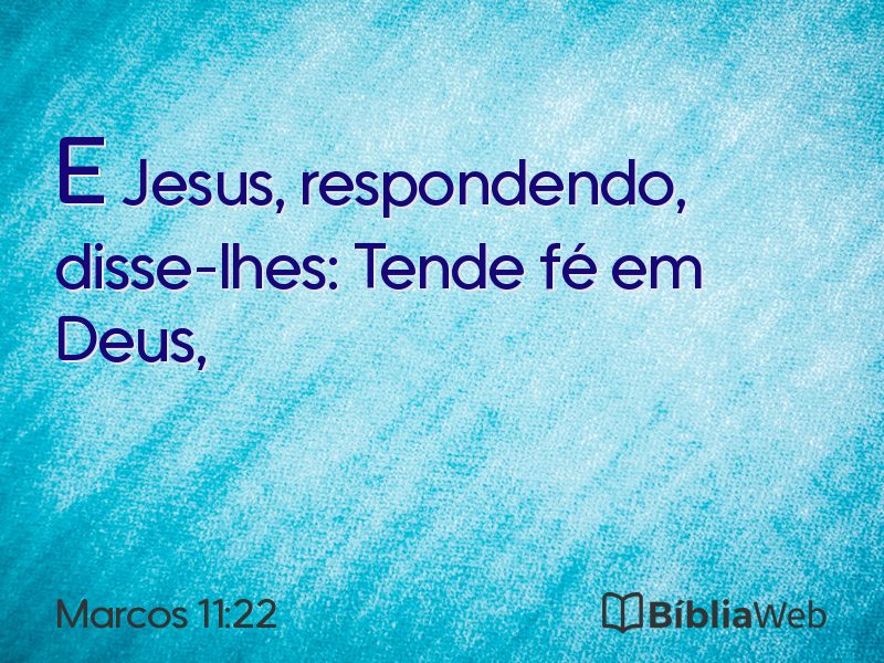 Marcos 11:22 em imagem para compartilhar