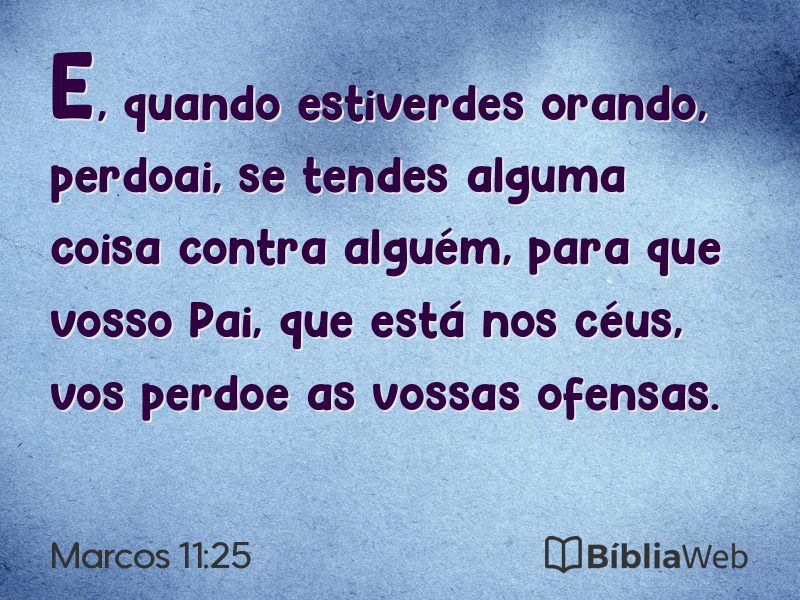 Marcos 11:25 em imagem para compartilhar