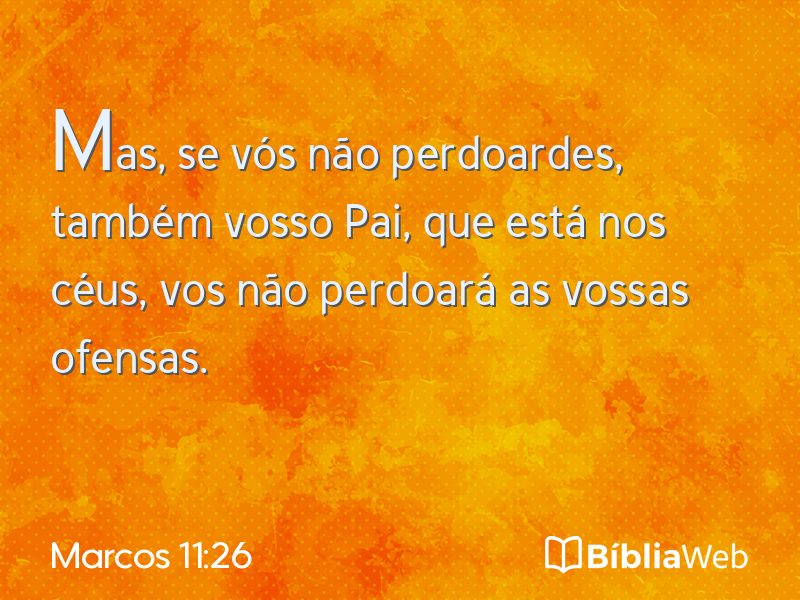 Marcos 11:26 em imagem para compartilhar