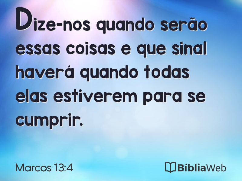 Marcos 13:4 em imagem para compartilhar