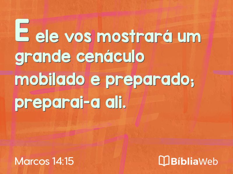 Marcos 14:15 em imagem para compartilhar