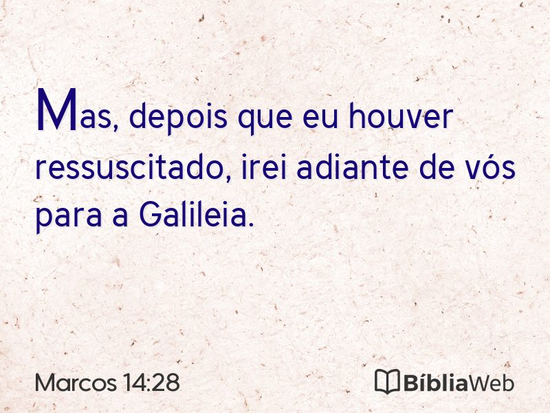 Marcos 14:28 em imagem para compartilhar