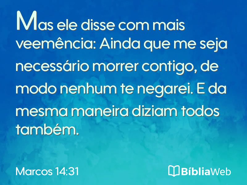 Marcos 14:31 em imagem para compartilhar