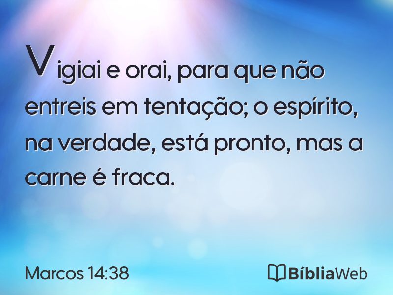 Marcos 14:38 em imagem para compartilhar
