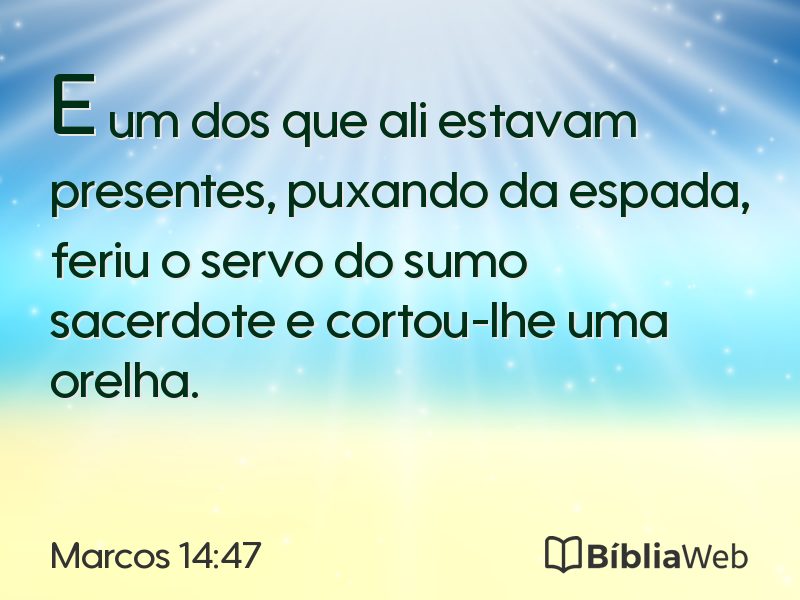 Marcos 14:47 em imagem para compartilhar