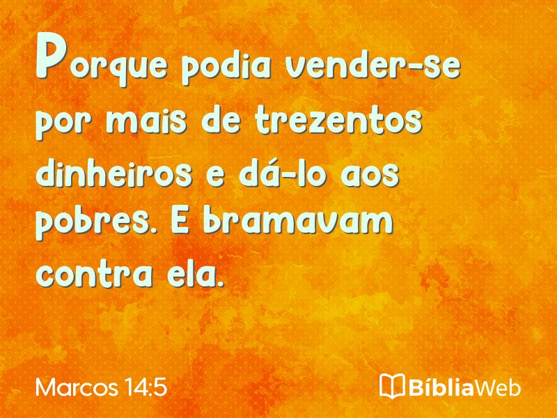 Marcos 14:5 em imagem para compartilhar