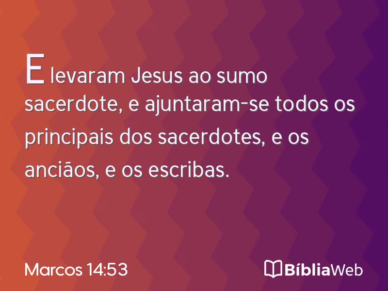 Marcos 14:53 em imagem para compartilhar